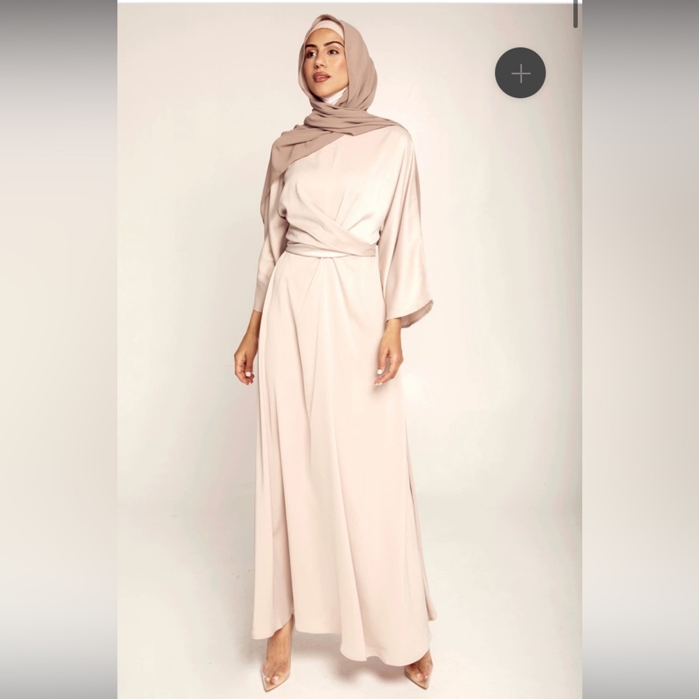 Ivory Satin Dress